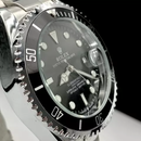 Submariner - prata, preto e branco - Pulseira de aço - À PROVA D'ÁGUA - cod50